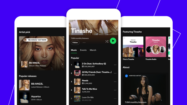 Spotify has updated how artist profiles look